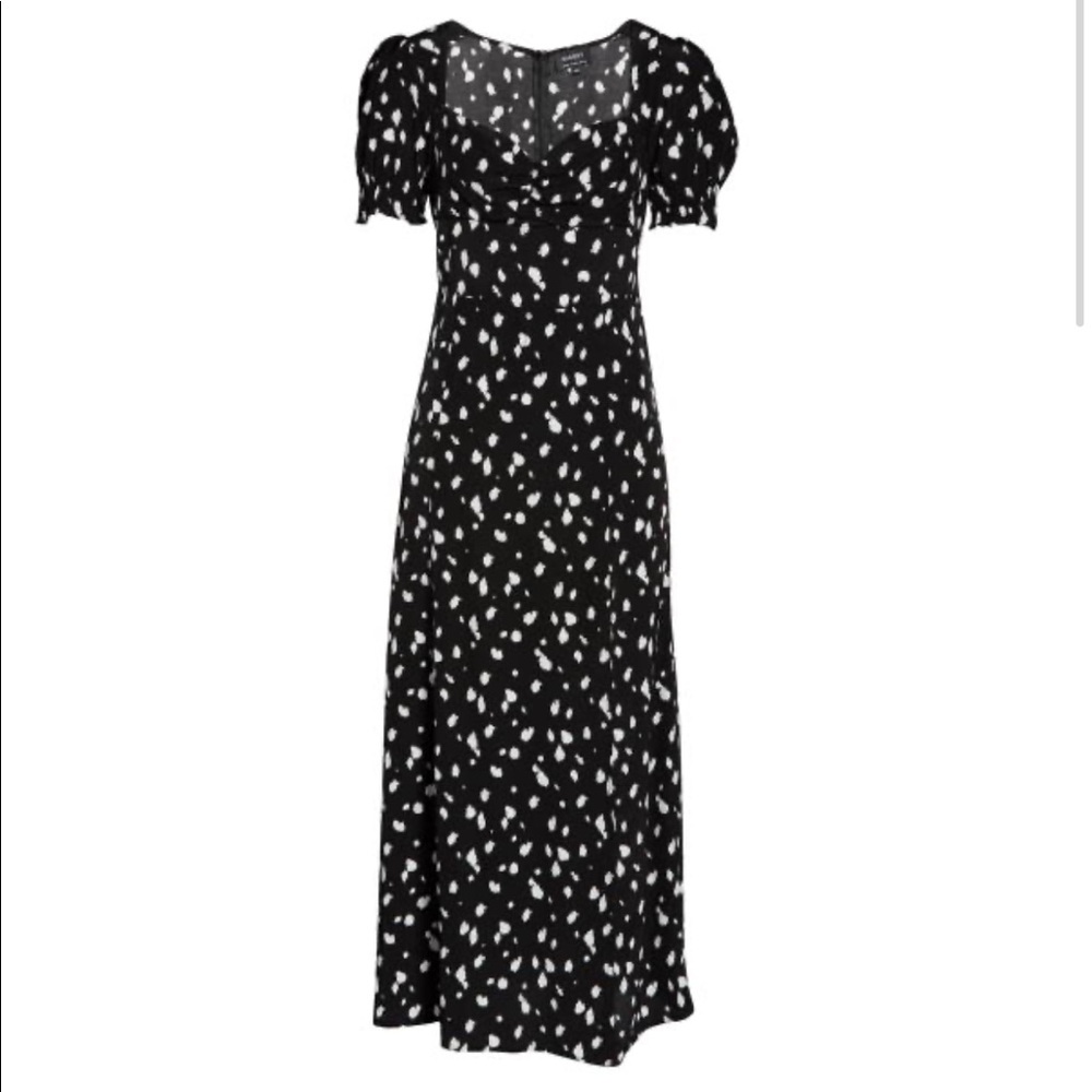 Millie Black/white Midi Dress